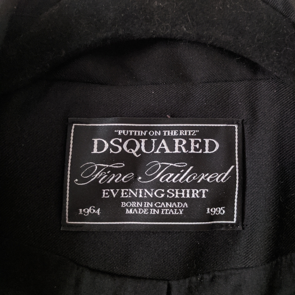 Dsquared Black Wool Blend Fitted Blazer S/M - Picture 5 of 11